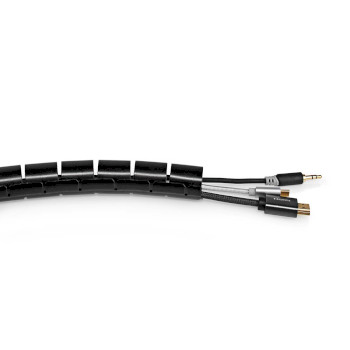 SWB KS-19BLACK Kabelmanagement | spiraalvormige sleeve | 1 stuks | maximale kabeldikte: 100 mm | pvc | zwart Product foto
